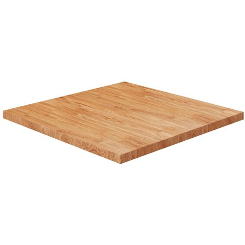 vidaXL Kvadratna mizna plošča svetlo rjava 90x90x4 cm trdna hrastovina Cene