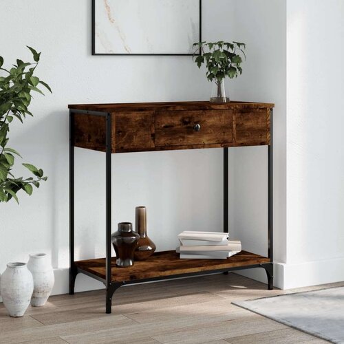  Konzolni stol boja hrasta 75 x 34 5 x 75 cm konstruirano drvo Slike