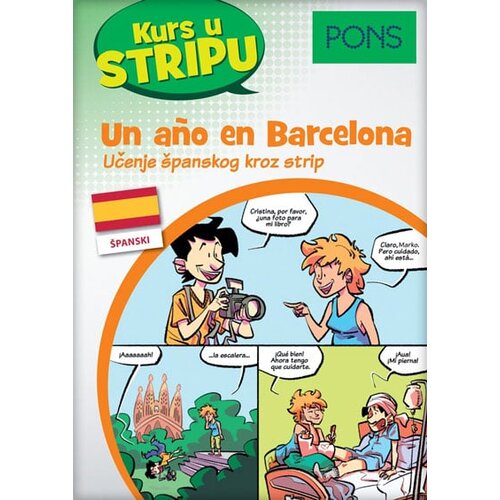 Delfi PONS kurs u stripu - &scaron;panski: un a&ntilde;o en Barcelona Cene