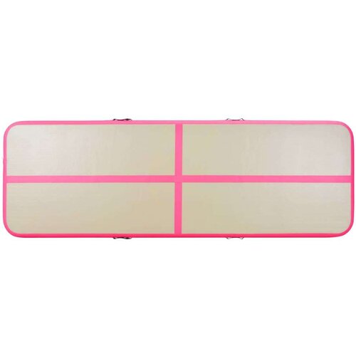 Strunjača na napuhavanje s crpkom 400 x 100 x 10 cm PVC roza Slike