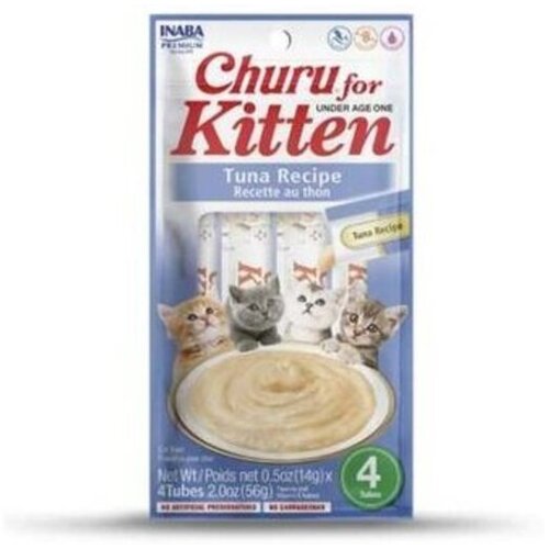 Inaba Poslastica za mačiće Churu Cat Kitten Tuna 4x14g Slike