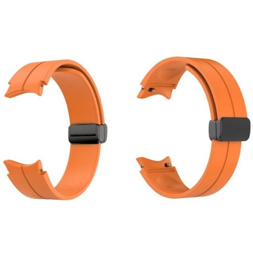 Chameleon Silikonski pašček 20mm, Clip oranžen, za pametno uro Cene