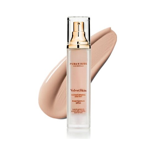 Pure White Cosmetics VelvetSkin Instant Firming Skin Tint SPF 20 - Light-Medium Cene