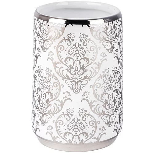 Wenko kupaonska čaša Barock (Bijelo-srebrna, Visina: 10,5 cm)