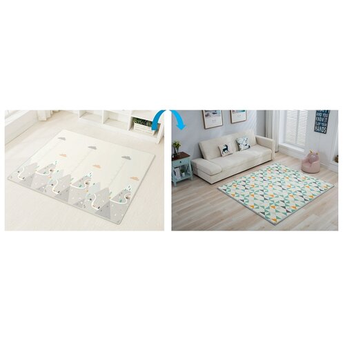 Duck bear podloga za igru od pene - planina + trouglovi (150x180x1cm) Cene