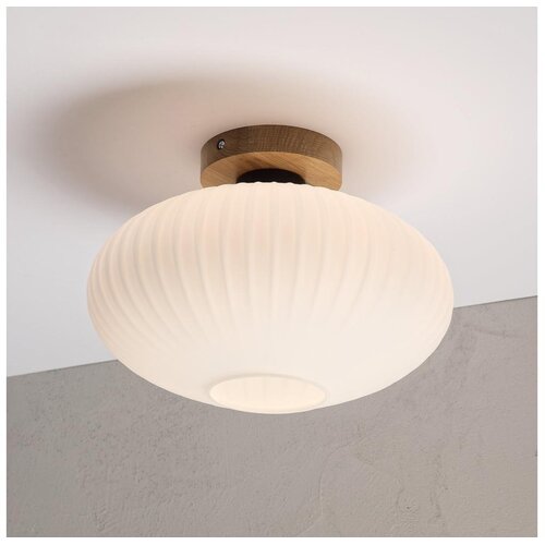  Plafonsko svetlo HARMA WOOD 1xE27/15W/230V hrast/belo, prečnik 30 cm Cene