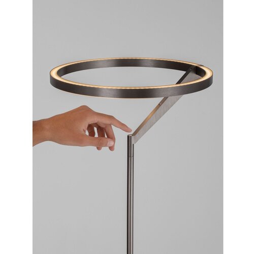 Nova Luce Aluminijasta LED zatemnitvena stoječa svetilka v srebrni barvi (vi&amp;scaron;ina 168 cm) Tilia &amp;ndash; Slike