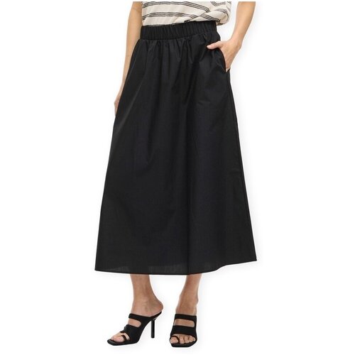 Vila Noos Sophie Skirt - Black Beauty Crna Slike