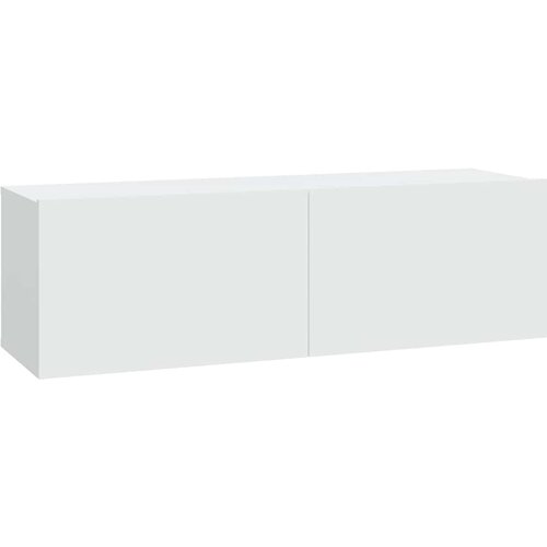  Zidni TV ormarići 2 kom bijeli 100x30x30 cm konstruirano drvo Slike