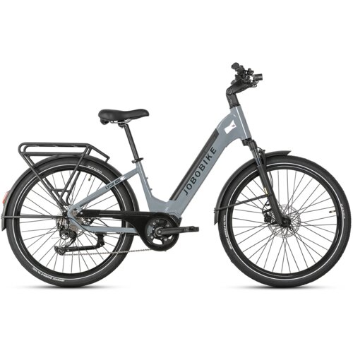 JOBOBIKE Pametno mestno električno kolo Luxe, 250 W tihi pogon, 36 V 15 Ah, podpora prek aplikacije, siva, (5000008959) Cene