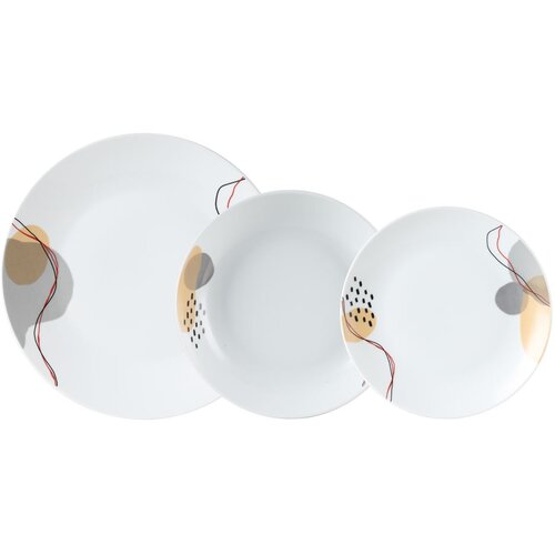Alpeks Home ALPEKSHOME, JEDILNI SERVIS LUNA, 18 DELNI SET KROŽNIKOV, (22153514) Cene