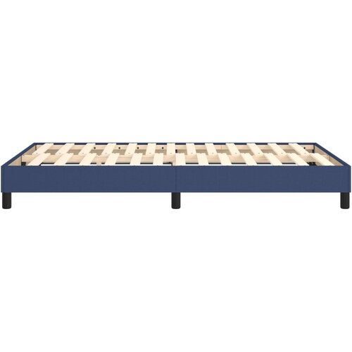 Okvir za krevet s oprugom plava 120x200 cm tkanina Slike