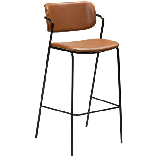 DAN-FORM Denmark Rjav usnjen barski stol Zed, vi&amp;scaron;ina 107 cm Slike
