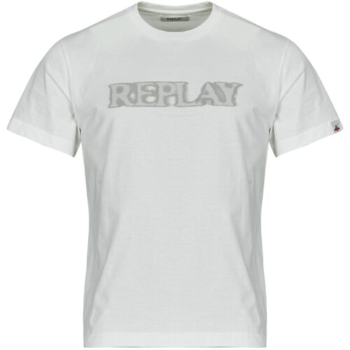 Replay Majice s kratkimi rokavi T SHIRT Bela Cene