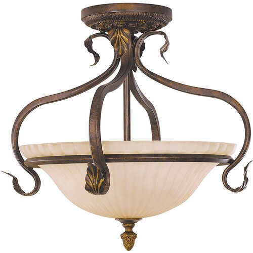 Elstead Lighting Elstead Sonoma Valley Stropna svetilka s 3 lučmi, pol vgradna, v barvi želve, E27, (22097934) Cene