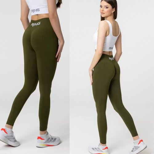 Ring Flow Seamless helanke Deep Olive-XL Slike