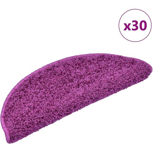  Prostirke za stepenice 30 kom ljubičaste 65x21x4 cm Slike