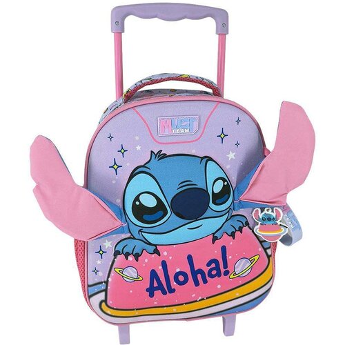 Luna Disney Stitch Aloha vrtićki ruksak na kotačićima s 2 pretinca 27x10x31 cm Slike
