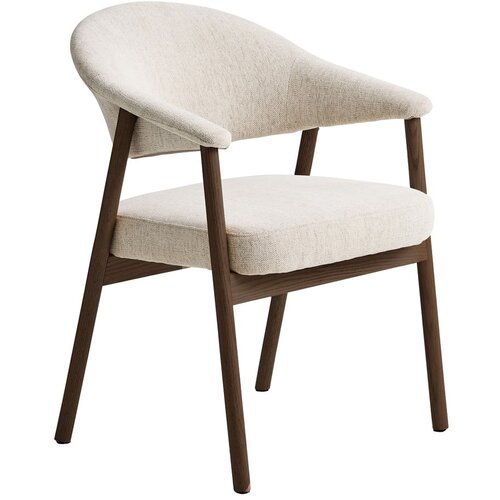 Unique Furniture Kremno beli jedilni stoli z nasloni za roke iz masivnega hrasta v kompletu 2 ks Elk – Cene