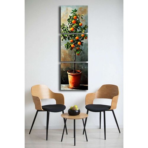 WALLXPERT Dekorativne slike na platnu, 45x45cm, 3 komada, Šarene Cene