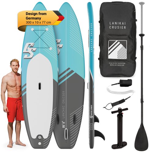 Capital Sports Lanikai Cruiser 9.8, daska za veslanje na napuhavanje, set sa SUP daskom, 305 &amp;times; 77 &amp;times; 10 Slike