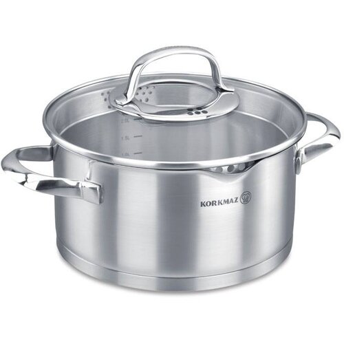 Korkmaz Lonec s pokrovom Steam 5,5l Slike