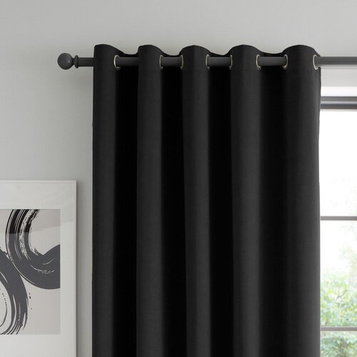 Catherine Lansfield Crne zatamnjujuće zavjese u setu 2 kom 229x229 cm Wilson – Cijene