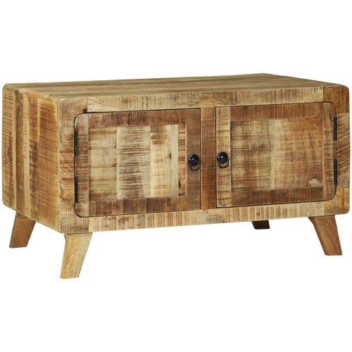 VidaXL Kavna miza 80x54x45 cm Trden les Grob mangov Slike