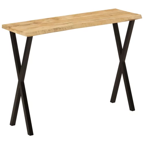  Konzolni stol sa živim rubom 105x33x76 cm masivno drvo manga