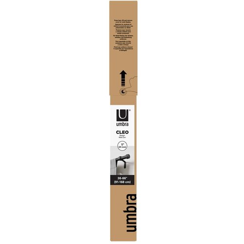 Umbra Mat crna željezna pro&amp;scaron;iriva karni&amp;scaron;a 91 - 168 cm Cleo &amp;ndash; Slike