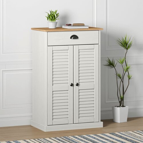 vidaXL Ormarić za cipele VIGO bijeli 60x35x96 cm od masivne borovine Cijene