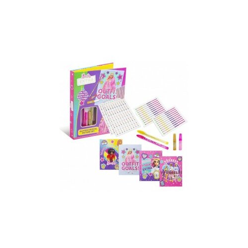 Barbie extra set za ukrašavanje sa čestitkama, stikerima i olovkama 37757 Slike