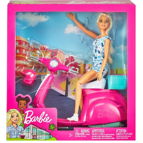 Barbie lutka set sa vespom Slike