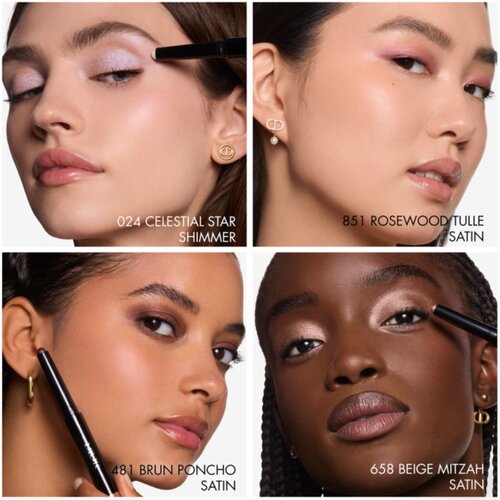 Dior Diorshow Flash Stick sjenilo za oči u olovci vodootporno nijansa 851 Rosewood Tulle 1.6 g Slike