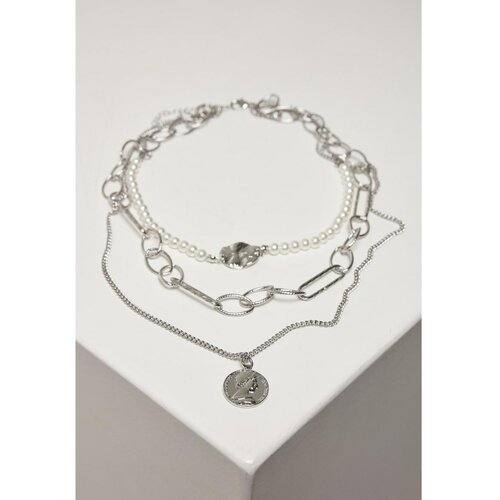 Urban Classics ocean layering necklace silver one size Cene