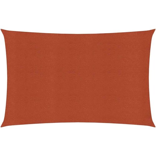  Senčno jadro 160 g/m² pravokotno terakota 3,5x5 m HDPE Cene