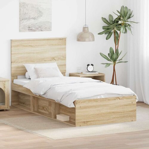  Konstrukcija postelje z vzglavjem Sonoma hrast 90 x 200 cm, (5000104365) Cene