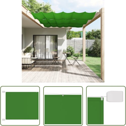  The Living Store Vertikalna markiza svetlo zelena 140x270 cm tkanina oxford - Vertikalna Markiza, (21743432) Cene