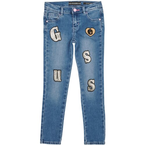 Guess Kavbojke slim DENIM FIT PANTS Modra Slike