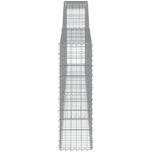  Lučne gabionske ko&amp;scaron;are 7 kom 400x30x100/120cm pocinčano željezo Slike