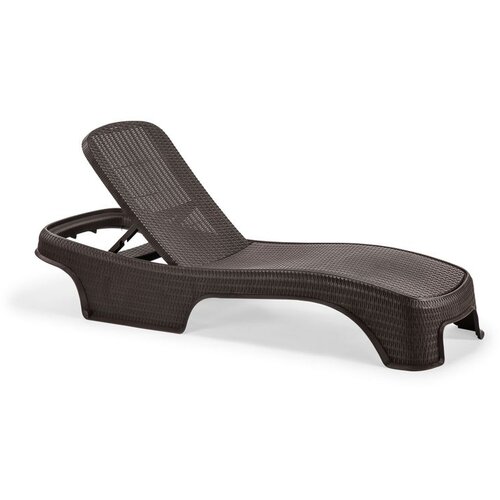 Hanah home Royale Rattan - Dark Brown Dark Brown Sunlounger Cene
