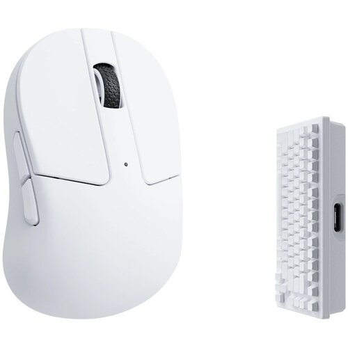 KEYCHRON M4 Brezžična Miška Bela / 4000 Hz / Bluetooth / 2.4GHz / M4-A5, (22126386) Cene
