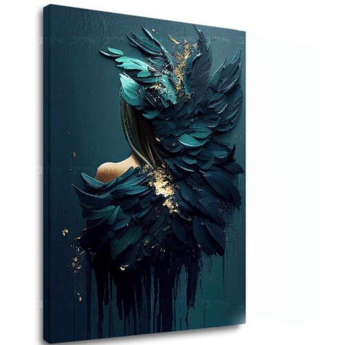  Sodobne slike na platnu - Feminine Touch of Angelic Beauty Slike