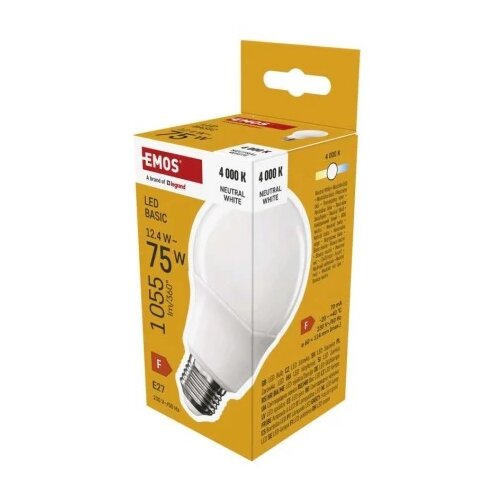 Emos zl5f53 Led sijalica basic a60 12,4w(75w) 1055lm e27 nw ( 3479 ) Slike