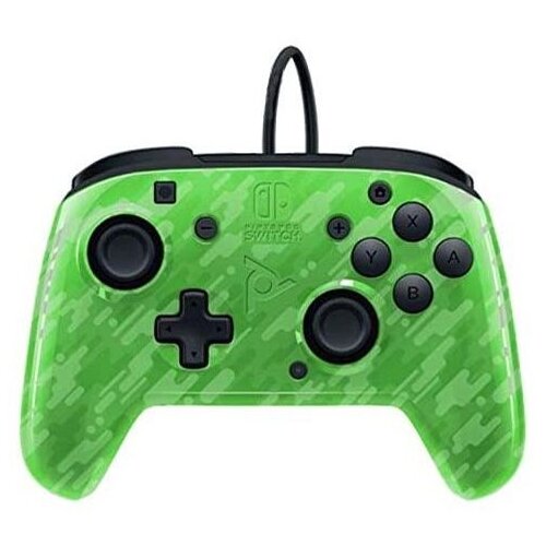  Pdp gamepad Nintendo Switch Faceoff Deluxe Controller + Audio Camo Green Slike