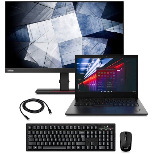 Lenovo ThinkPad L14 Gen2 i3-1115G7, 16 GB, 256 GB SSD + 24'' 2k USB-C Cene