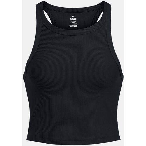 Under Armour Meridian Rib Crop Tank Top - BLK - Women Cene