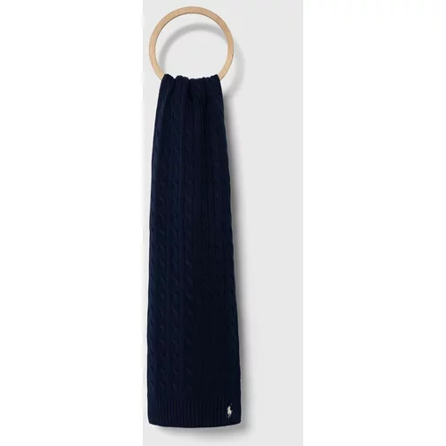 Polo Ralph Lauren Bombažen šal mornarsko modra barva