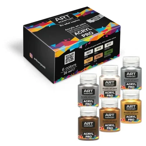  ACRYL PRO set metalnih akrilnih boja KORISTI SE