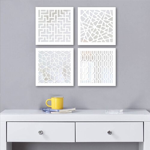 Wallity Set ogledala BYZ7436502136115, bijela Cene